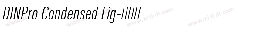 DINPro Condensed Lig字体转换